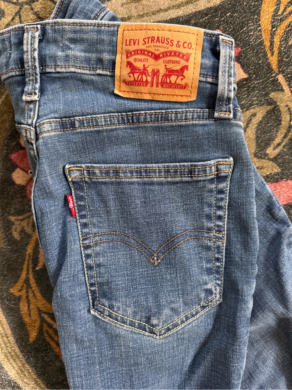 Levi's Bootcut Denim Jeans in Medium Blue Wash 27W 32L